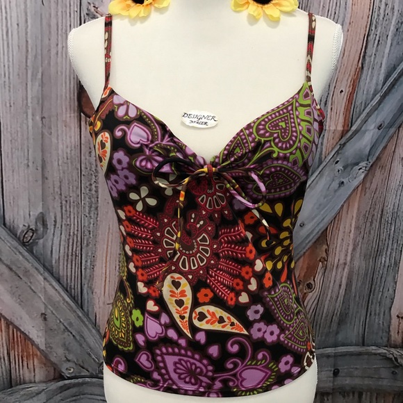Victoria's Secret Other - VICTORIA SECRET Floral Paisley Tankini 36A GUC!